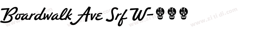 Boardwalk Ave Srf W字体转换